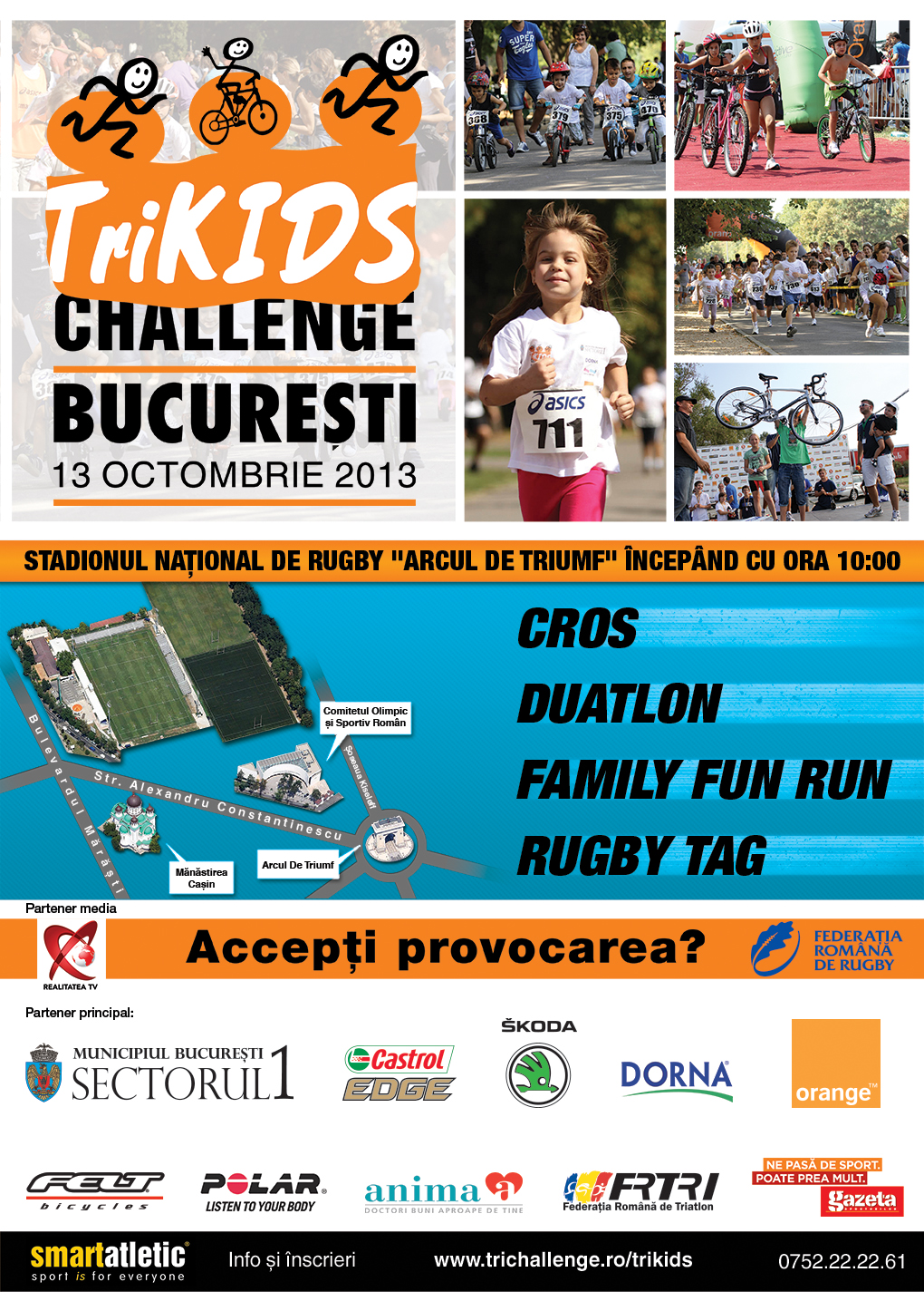 Trikids Bucuresti, o zi de sport si miscare pentru copii